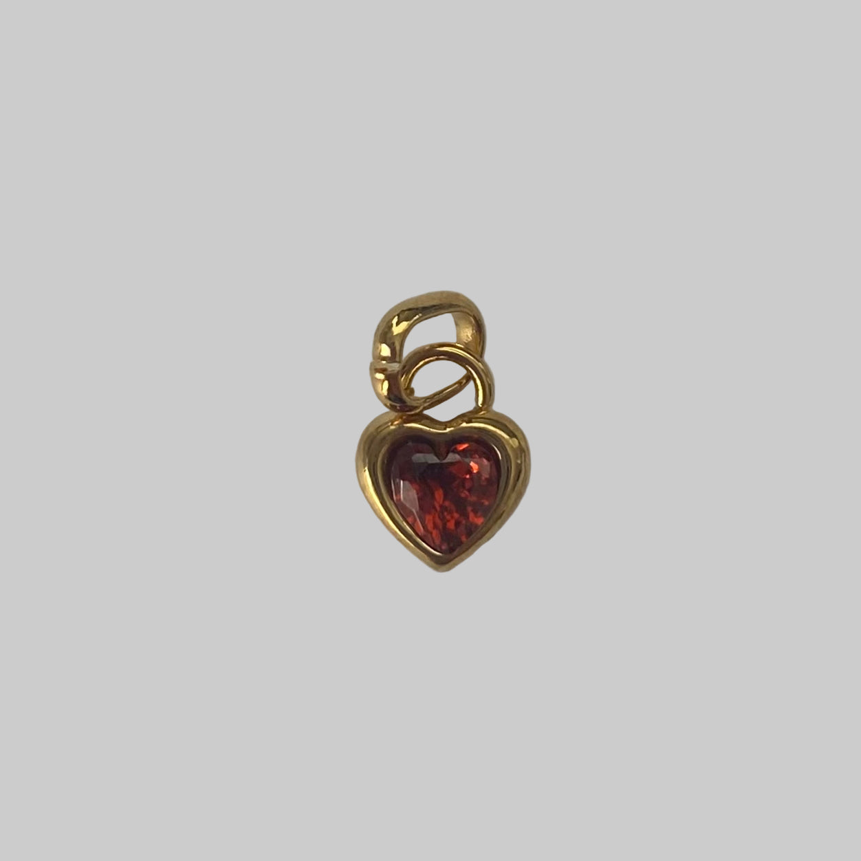 Birthstone Heart Charms