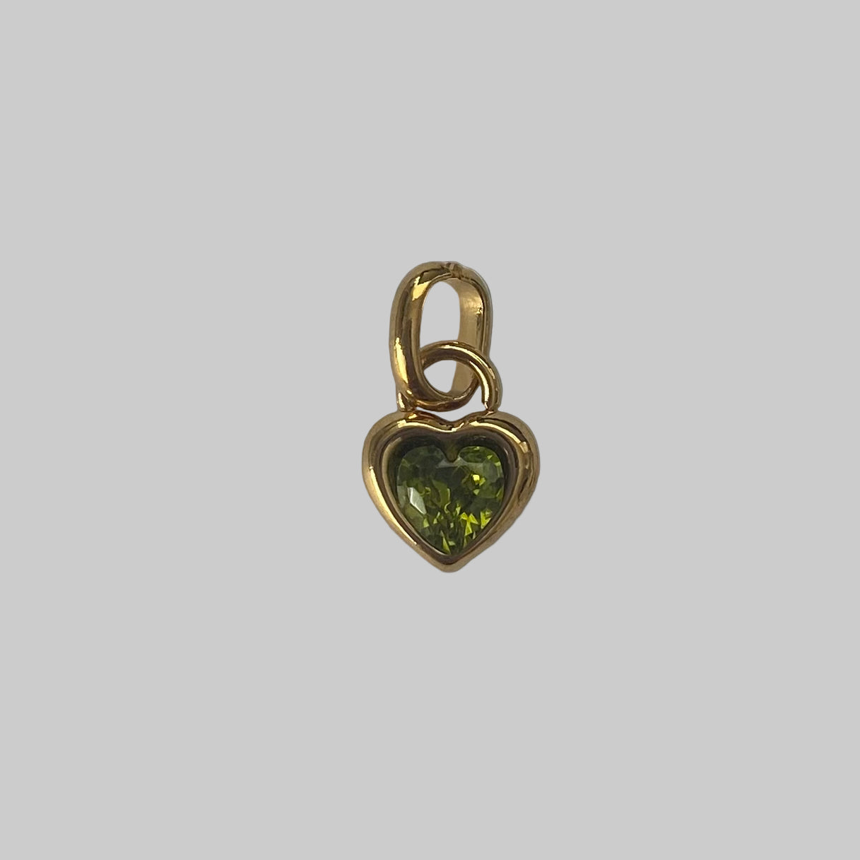 Birthstone Heart Charms