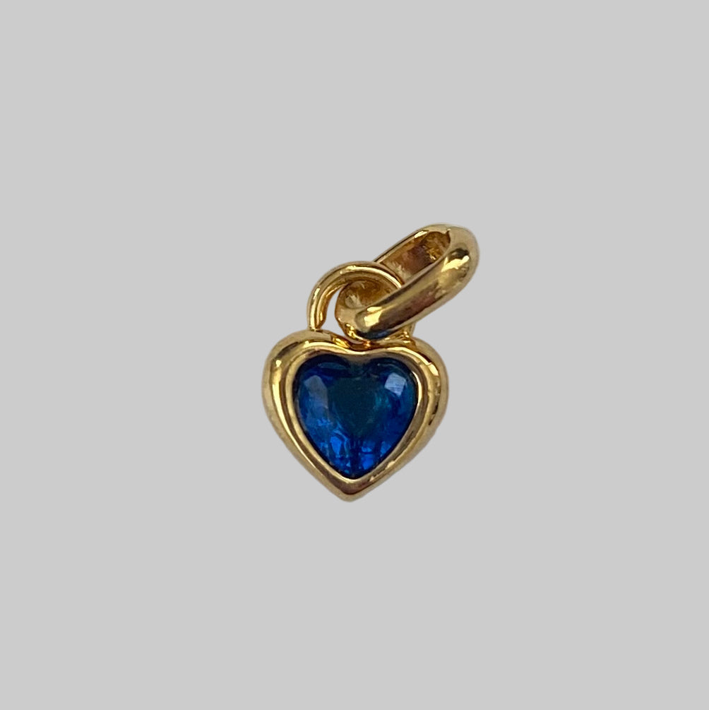 Birthstone Heart Charms